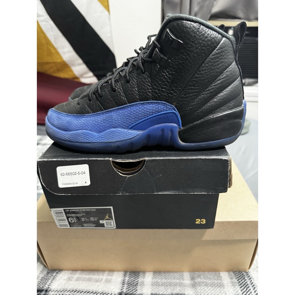 Nike Air Jordan 12 Retro Game Royal GS 6.5Y Blue Black   Clean